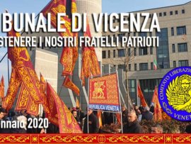 SOSTEGNO AI PATRIOTI VENETI AL TRIBUNALE DI VICENZA