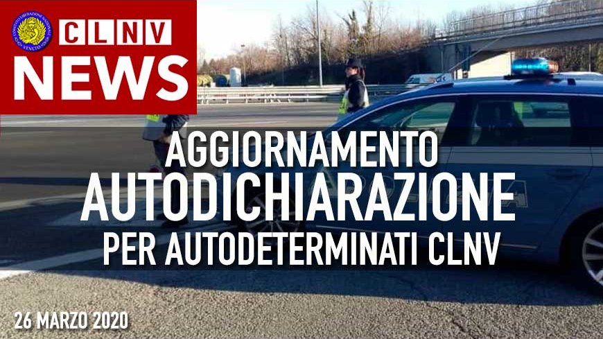 Aggiornamento Autodichiarazione Autodeterminati