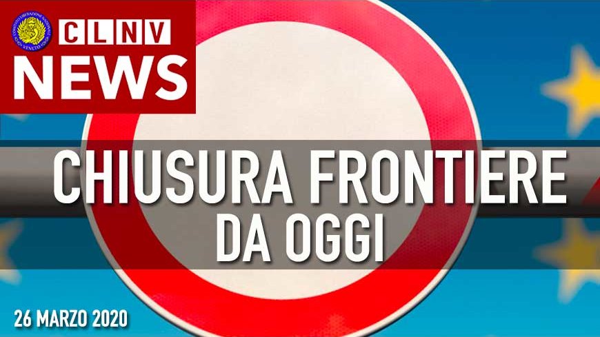 Frontiere: Limitazioni o divieto di ingresso e di uscita dall'Italia