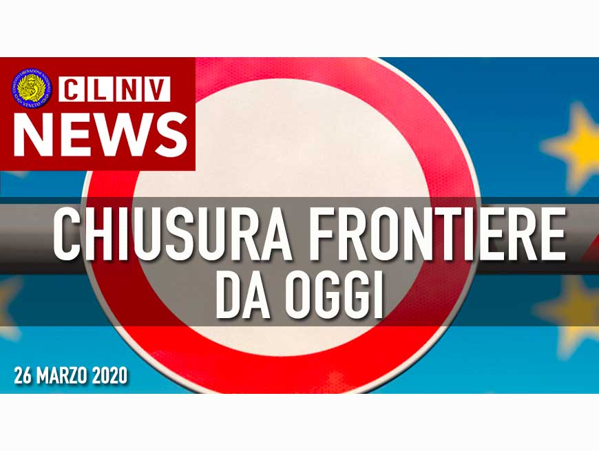 Frontiere: Limitazioni o divieto di ingresso e di uscita dall'Italia