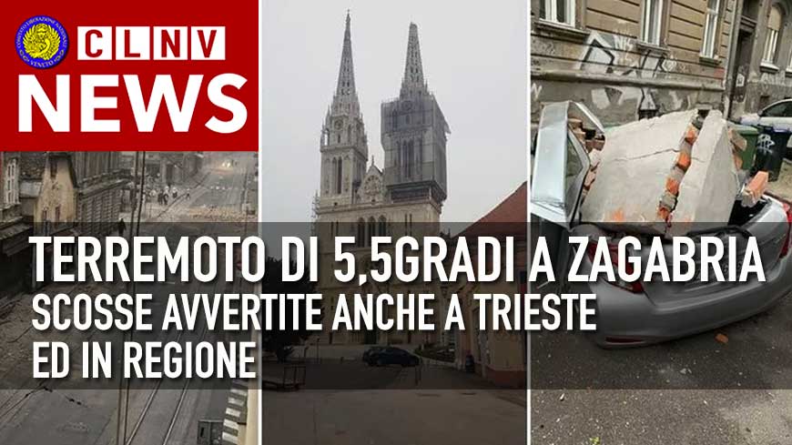 Terremoto di 5,5 gradi devasta Zagabria: danni ingenti. Scosse avvertite anche a Trieste e in regione.