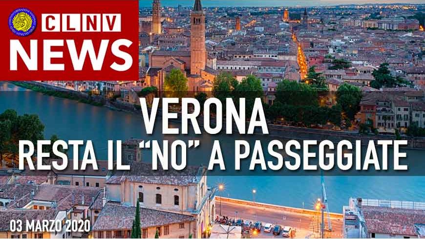 Verona: Coronavirus: resta il NO alle passeggiate