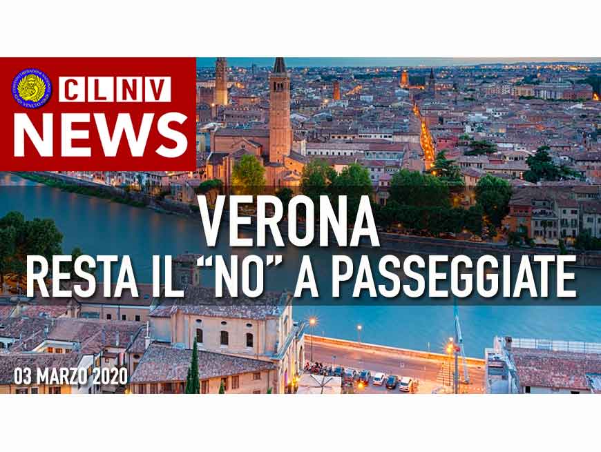 Verona: Coronavirus: resta il NO alle passeggiate