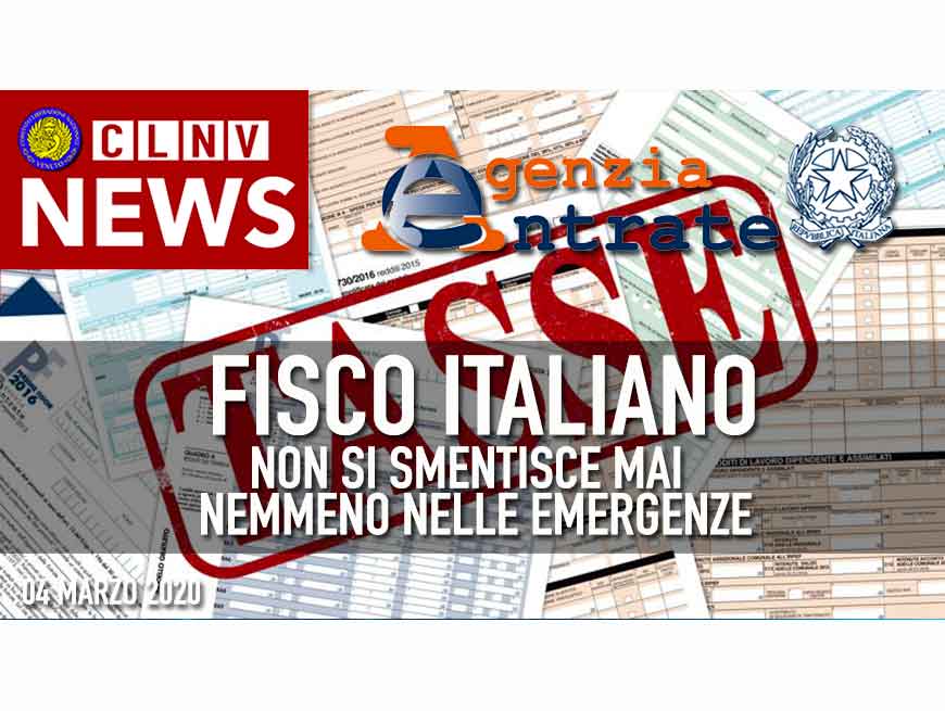 Italia e FISCO non si smentiscono mai.  WSM