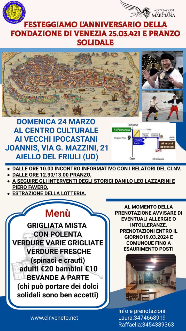 AIELLO DEL FRIULI (Ud) 24-03-2024 @ CENTRO CULTURALE Al VECCHI IPOCASTANI